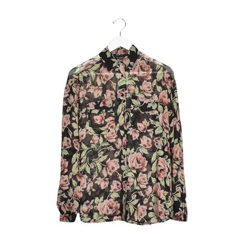 The Kooples Floral Silk Button Up