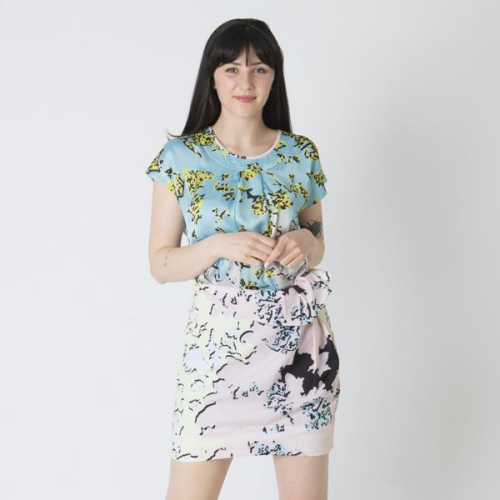 Diane von Furstenberg Print Mini Dress