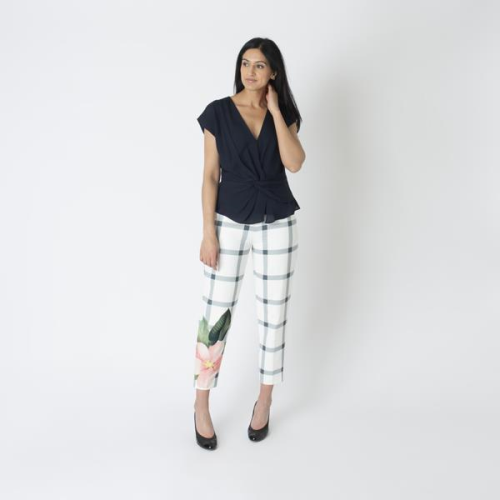 Ted Baker Plaid Cropped Pants