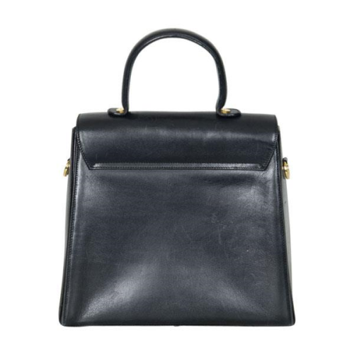 Salvatore Ferragamo Structured Leather Handle Bag