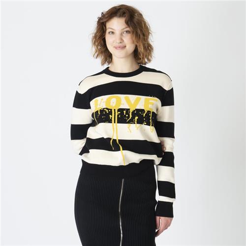 Zadig & Voltaire Cotton Striped 'Love' Sweater